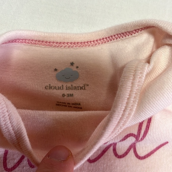 0-3M Cloud Island onesie bundle - Picture 3 of 5
